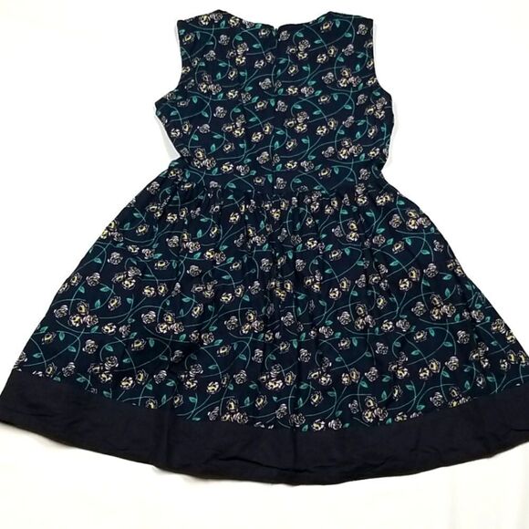 Mata Traders Dress Womens Size Small Knee Length Floral Sleeveless Vintage - Picture 2 of 5